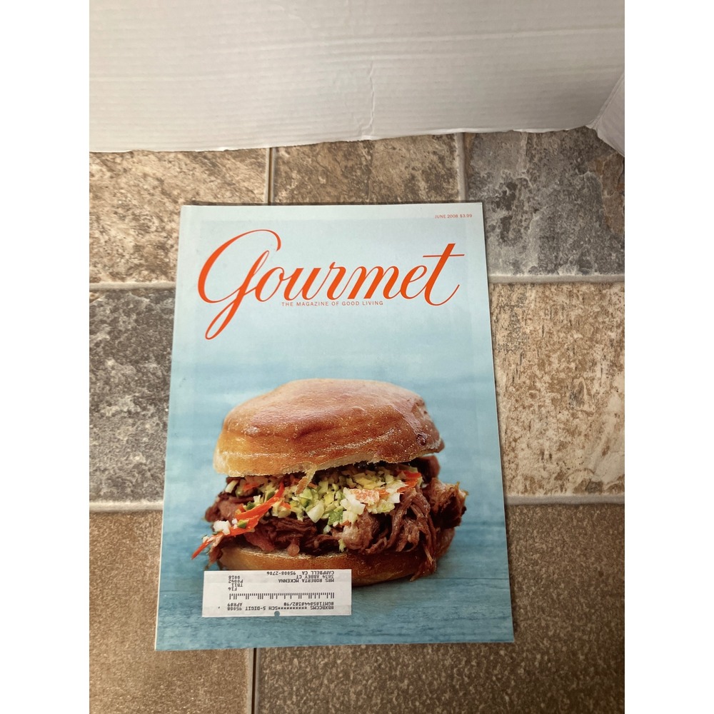 Gourmet Magazine June 2008 Issue Delicious Food Photography